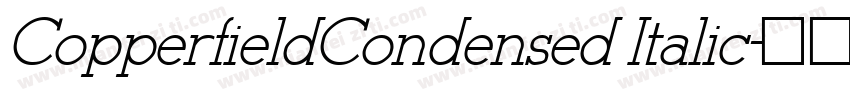 CopperfieldCondensed Italic字体转换